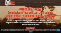 Desktop Screenshot of barakasafarikenya.com